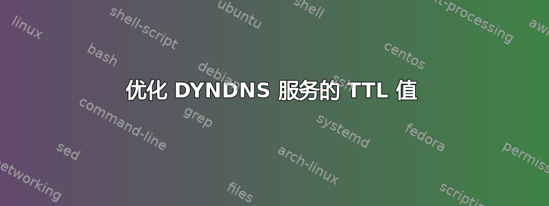 优化 DYNDNS 服务的 TTL 值