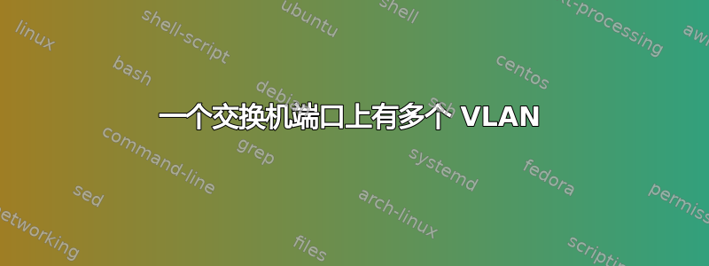 一个交换机端口上有多个 VLAN