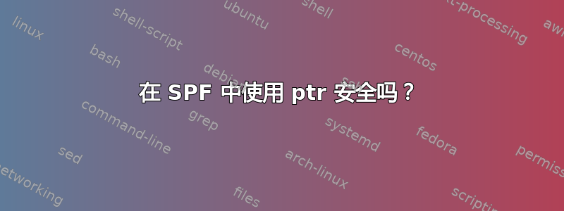 在 SPF 中使用 ptr 安全吗？