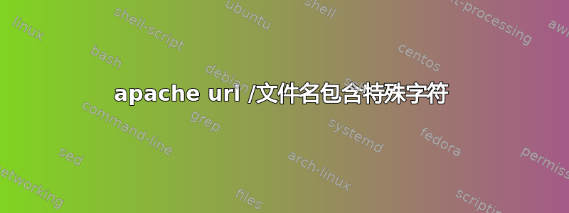 apache url /文件名包含特殊字符