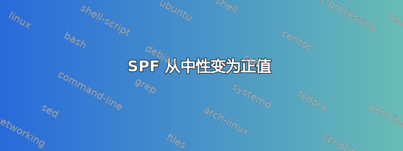 SPF 从中性变为正值