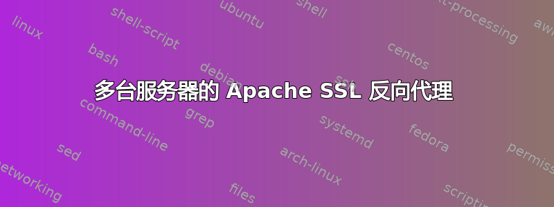 多台服务器的 Apache SSL 反向代理