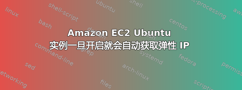 Amazon EC2 Ubuntu 实例一旦开启就会自动获取弹性 IP