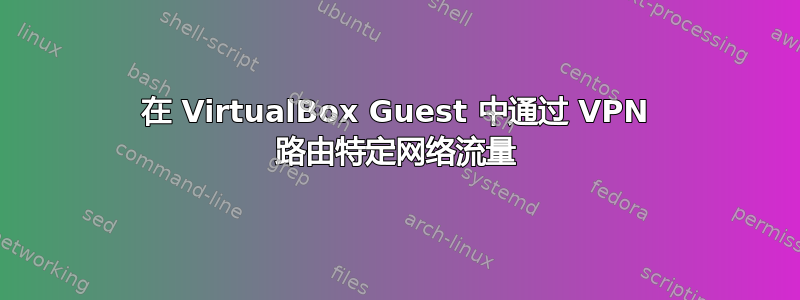 在 VirtualBox Guest 中通过 VPN 路由特定网络流量