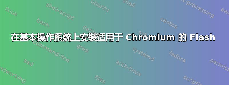 在基本操作系统上安装适用于 Chromium 的 Flash