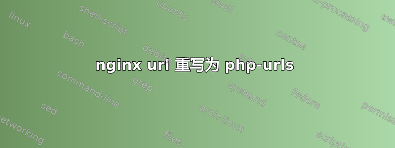 nginx url 重写为 php-urls