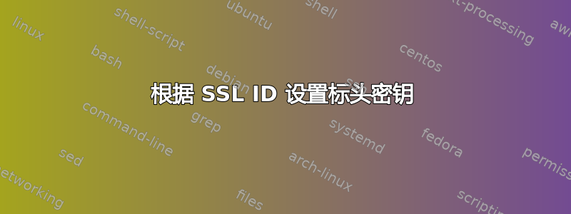 根据 SSL ID 设置标头密钥