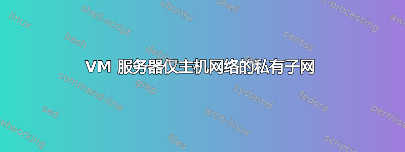 VM 服务器仅主机网络的私有子网