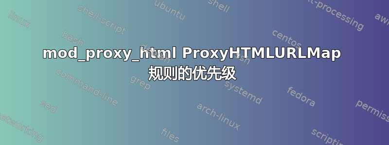 mod_proxy_html ProxyHTMLURLMap 规则的优先级