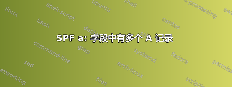 SPF a: 字段中有多个 A 记录