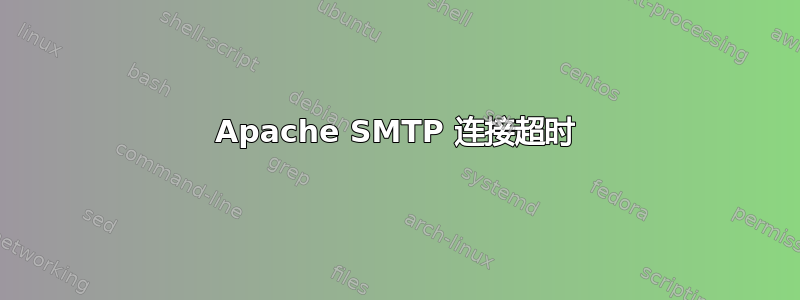 Apache SMTP 连接超时