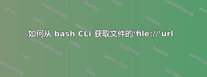 如何从 bash CLI 获取文件的‘file://’url 