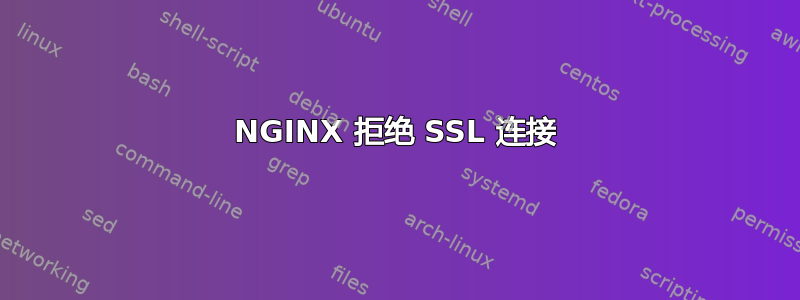 NGINX 拒绝 SSL 连接