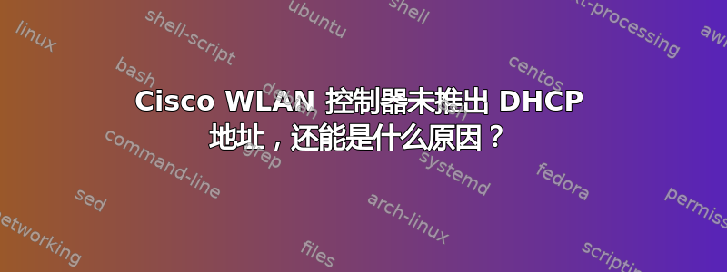 Cisco WLAN 控制器未推出 DHCP 地址，还能是什么原因？