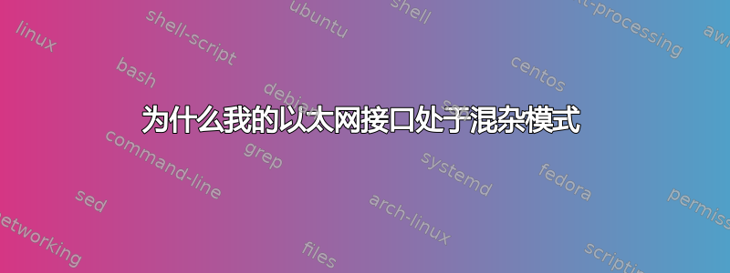 为什么我的以太网接口处于混杂模式