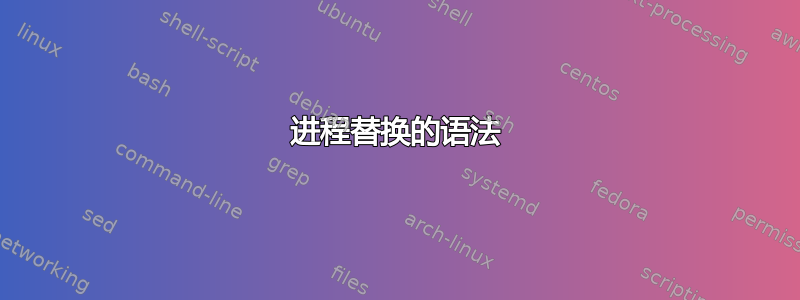 进程替换的语法