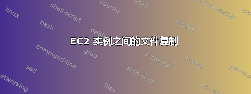 EC2 实例之间的文件复制