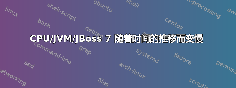 CPU/JVM/JBoss 7 随着时间的推移而变慢