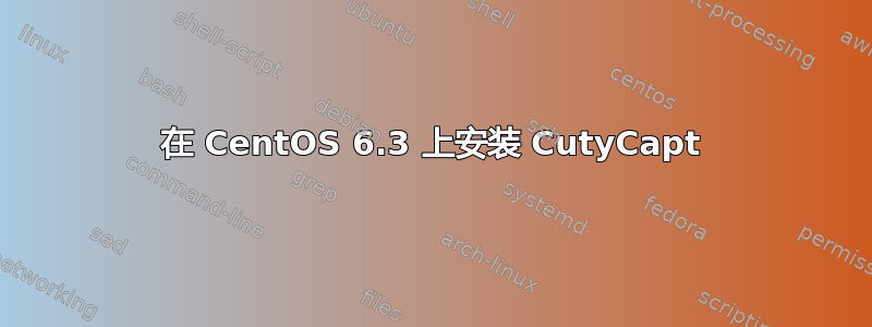 在 CentOS 6.3 上安装 CutyCapt