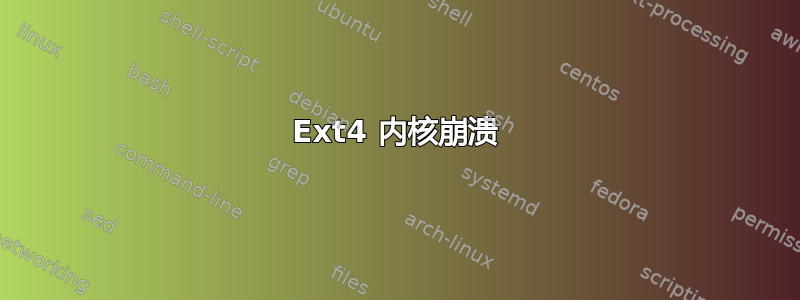 Ext4 内核崩溃