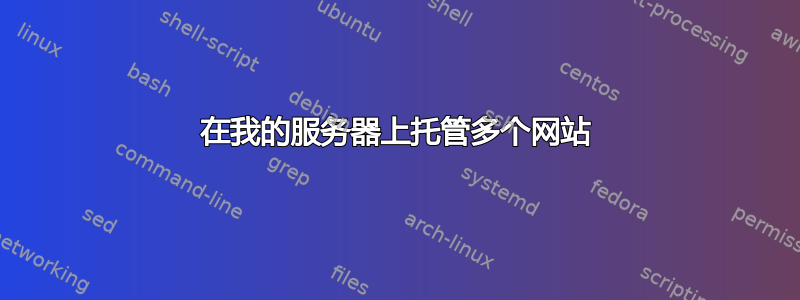 在我的服务器上托管多个网站