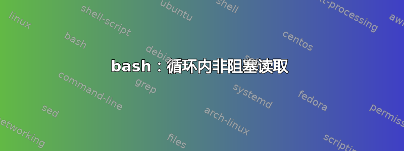 bash：循环内非阻塞读取