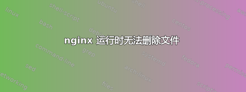 nginx 运行时无法删除文件