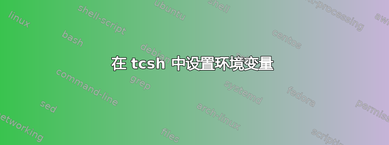 在 tcsh 中设置环境变量