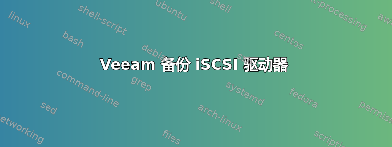 Veeam 备份 iSCSI 驱动器