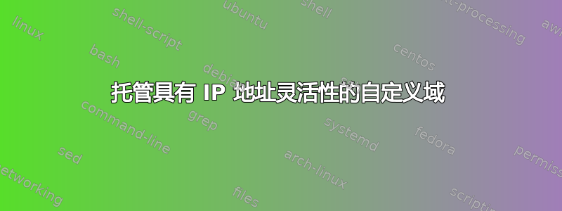 托管具有 IP 地址灵活性的自定义域