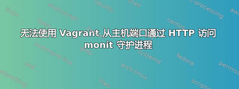 无法使用 Vagrant 从主机端口通过 HTTP 访问 monit 守护进程