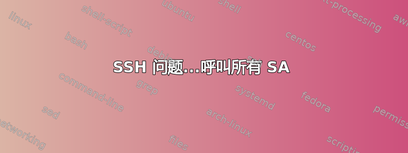 SSH 问题...呼叫所有 SA