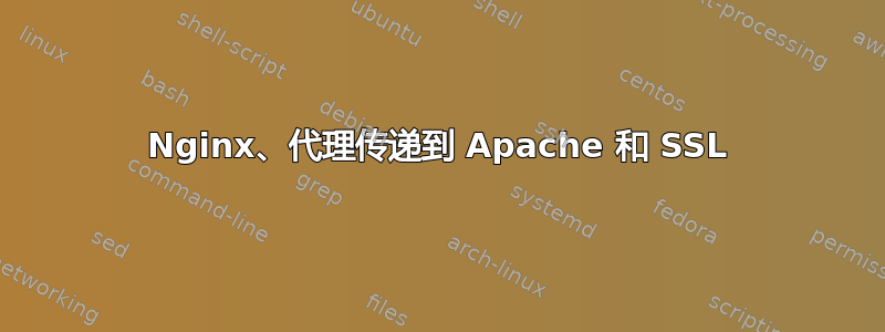 Nginx、代理传递到 Apache 和 SSL