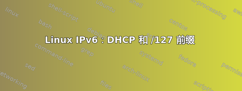 Linux IPv6：DHCP 和 /127 前缀