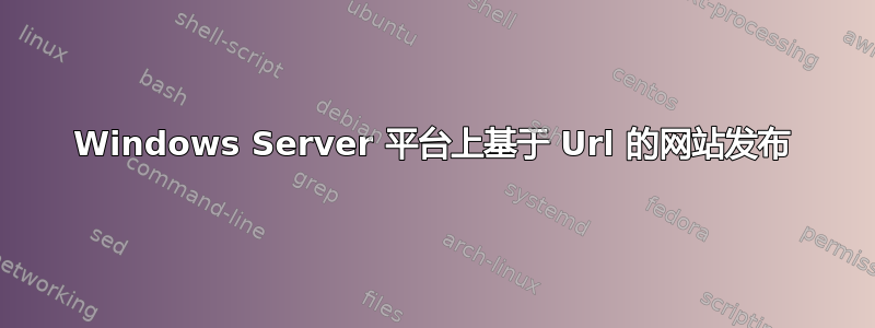 Windows Server 平台上基于 Url 的网站发布