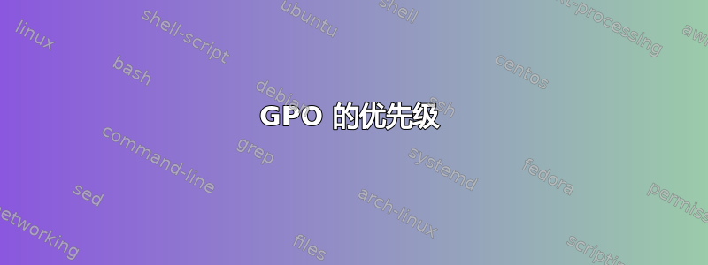 GPO 的优先级