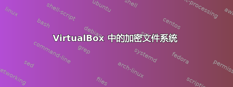 VirtualBox 中的加密文件系统