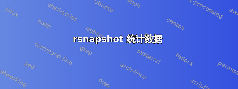 rsnapshot 统计数据