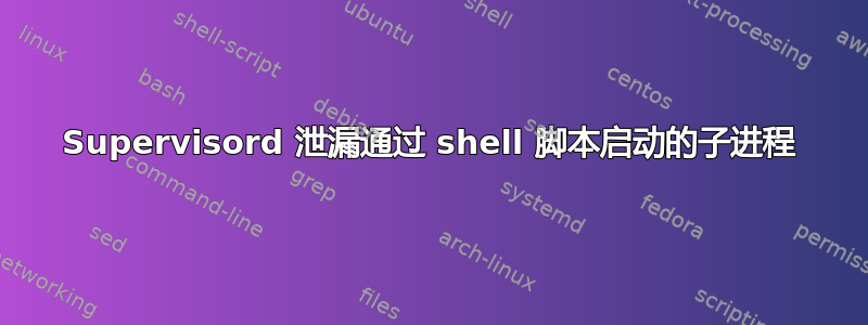 Supervisord 泄漏通过 shell 脚本启动的子进程