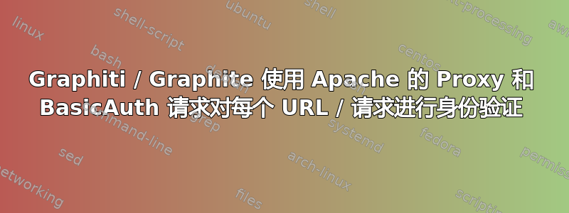 Graphiti / Graphite 使用 Apache 的 Proxy 和 BasicAuth 请求对每个 URL / 请求进行身份验证