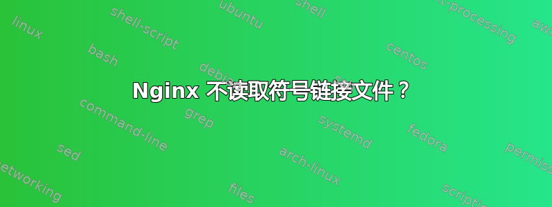 Nginx 不读取符号链接文件？