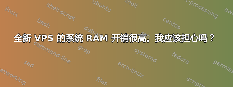 全新 VPS 的系统 RAM 开销很高。我应该担心吗？