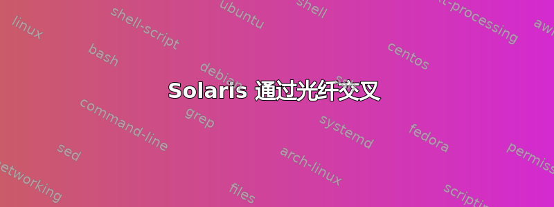 Solaris 通过光纤交叉