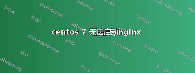 centos 7 无法启动nginx