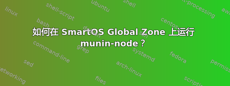 如何在 SmartOS Global Zone 上运行 munin-node？