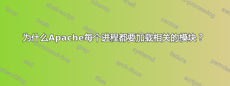 为什么Apache每个进程都要加载相关的模块？