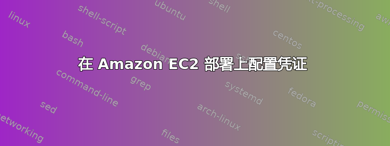 在 Amazon EC2 部署上配置凭证