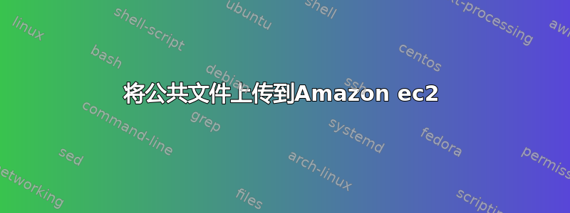 将公共文件上传到Amazon ec2