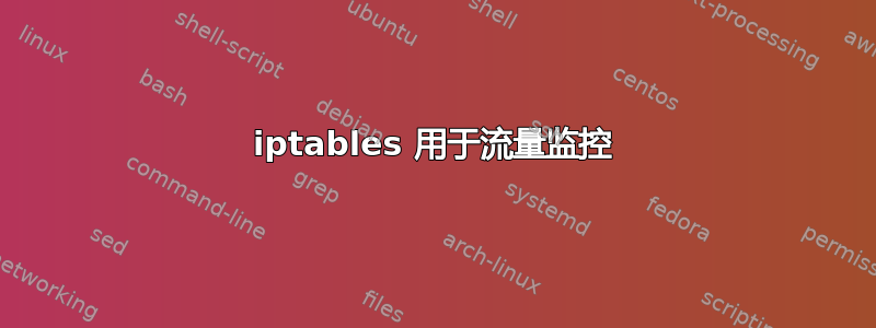 iptables 用于流量监控