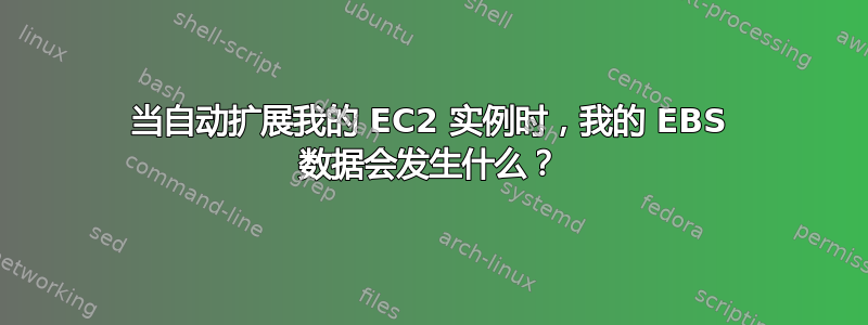 当自动扩展我的 EC2 实例时，我的 EBS 数据会发生什么？